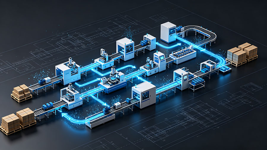 新绛县生产线工艺流程演示动画制作_工业自动化产线三维工艺仿真动画公司
